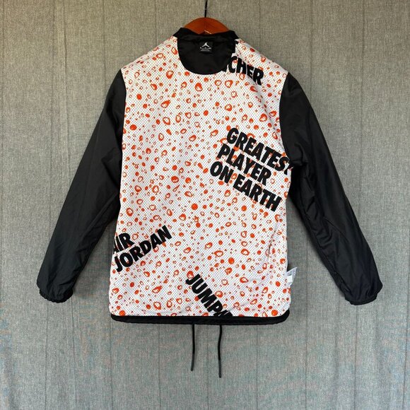 Jordan Like Mike Coach Gatorade Black Wind Breaker Sporty Jacket Size Small - Picture 11 of 15